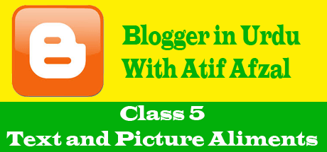 Blogger in urdu - class 5
